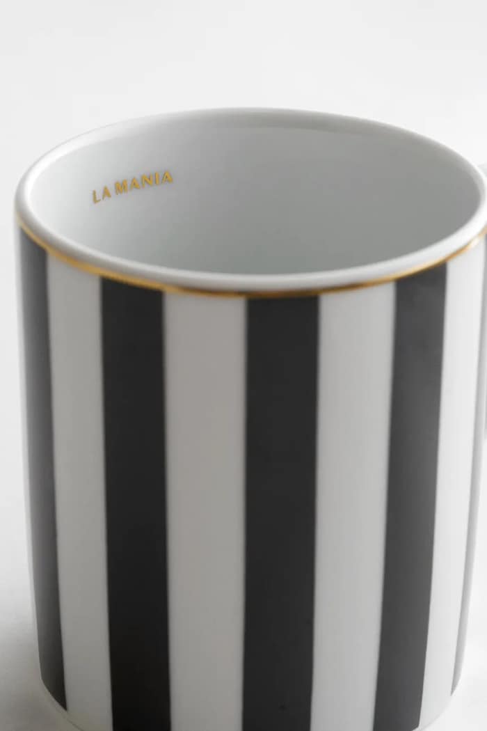 Kuchnia i bar La Mania kubek z porcelany 280 ml 5902037040033 czarny