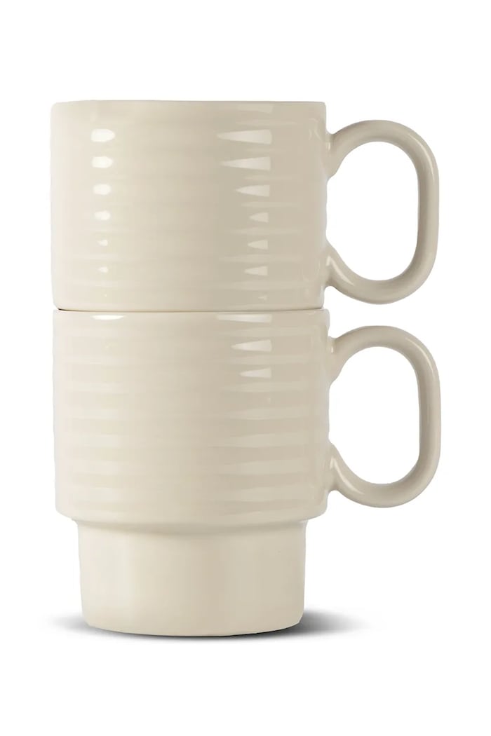 Sagaform zestaw kubków z kamionki 300 ml beżowy 5018571