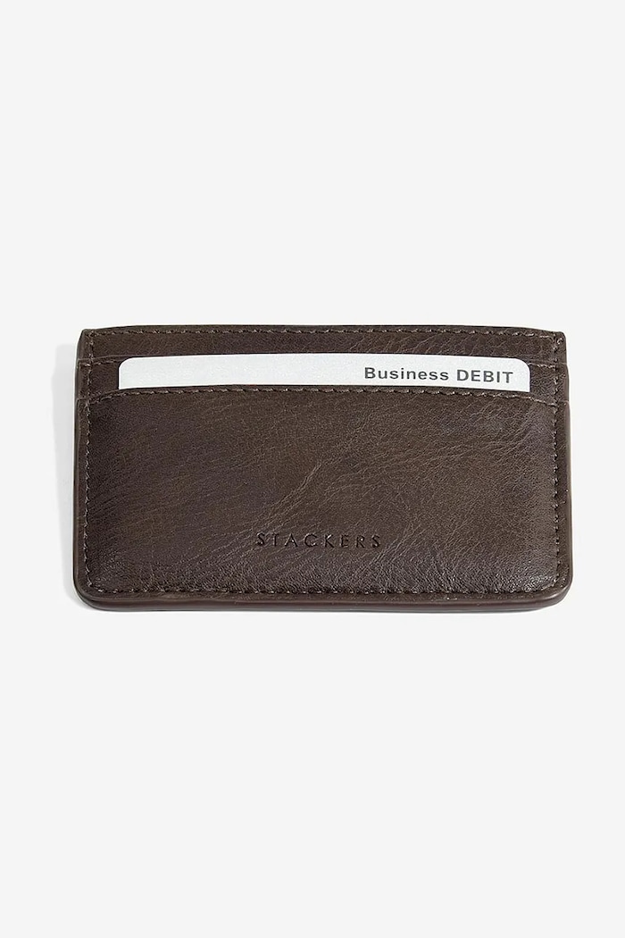 Pouzdro na karty Stackers hnědá 75404