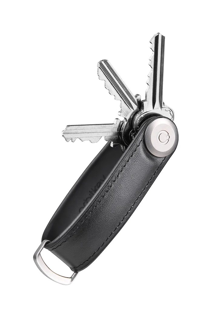 Etui za ključeve Orbitkey Hybrid Leather 8,5 cm crna KHL3.BLK.111