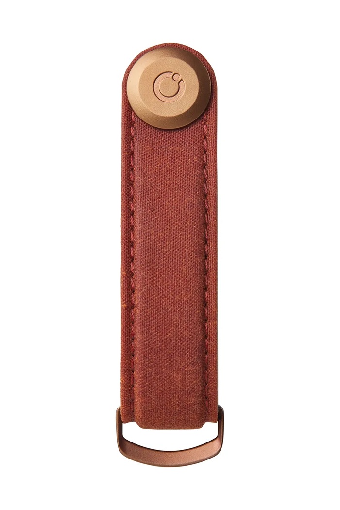 Obal na klíče Orbitkey Waxed Canvas 8,5 cm KWC2.BRD.107 červená AA00