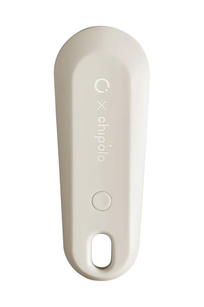 Orbitkey breloc cu localizator Bluetooth x Chipolo 6,5 x 2,5 cm bej TBT2.GRY.104