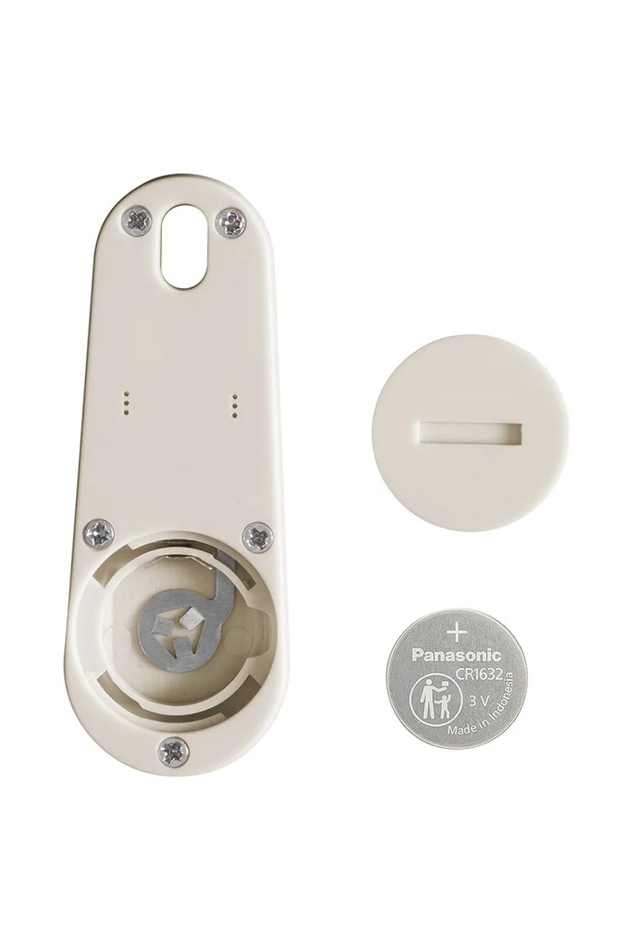 Orbitkey breloc cu localizator Bluetooth x Chipolo 6,5 x 2,5 cm bej TBT2.GRY.104