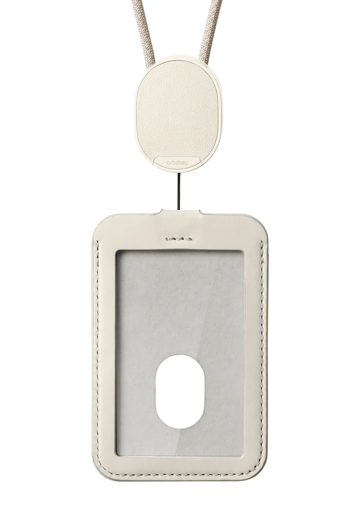 Orbitkey uchwyt do karty id ze smyczą Card Holder 56 x 7 x 0,4 cm beżowy WCLA.STO.202