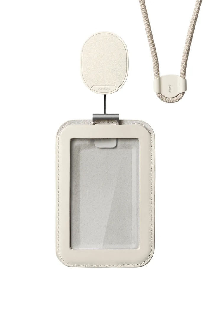 Lifestyle Orbitkey suport pentru carte de identitate cu șnur Card Holder Pro 56 x 7 x 0,9 cm WCPA.STO.202 bej