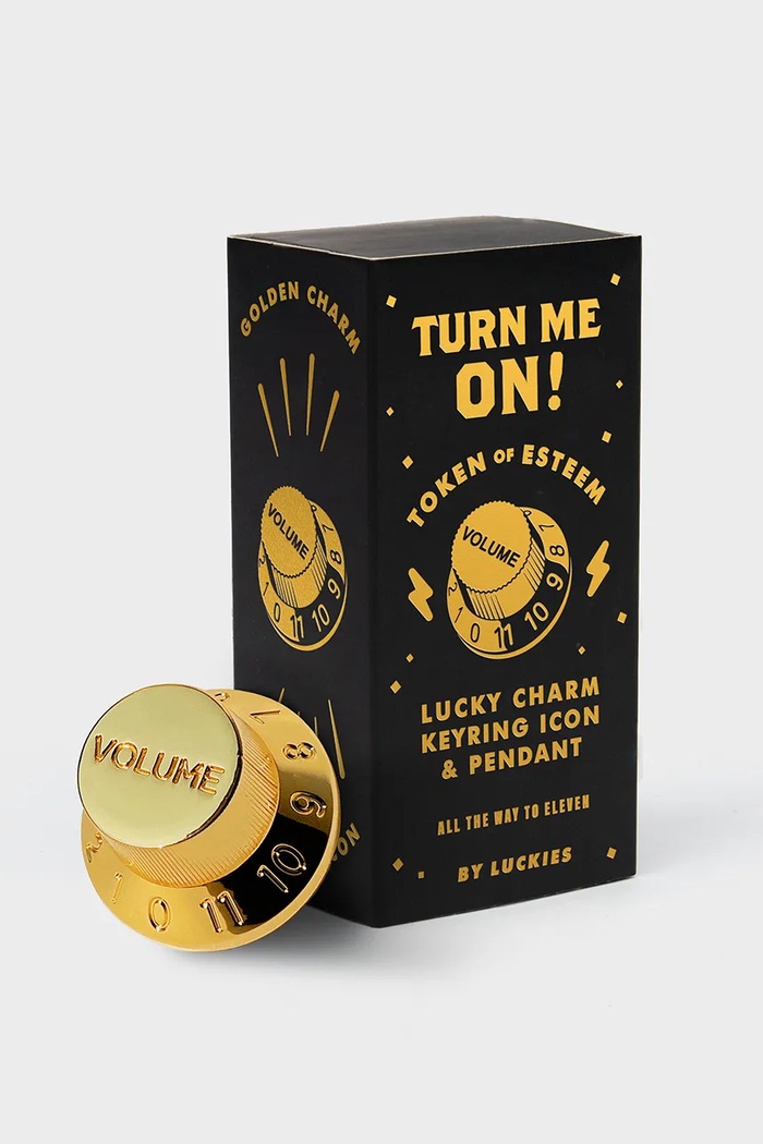 Джобен талисман Luckies of London Turn Me On 2 cm жълт LK.LUKTMO
