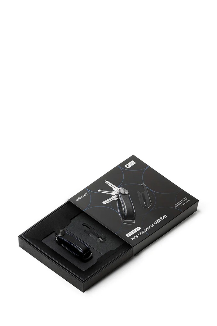 Darilni komplet: organizator za ključe in večnamensko orodje Orbitkey Pro črna GPR1.BLU.201