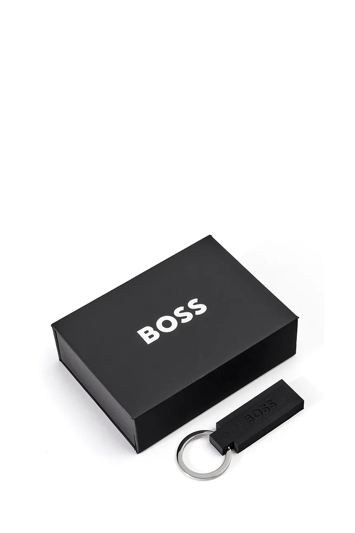 BOSS breloc Edge Iconic Black negru HAK421A
