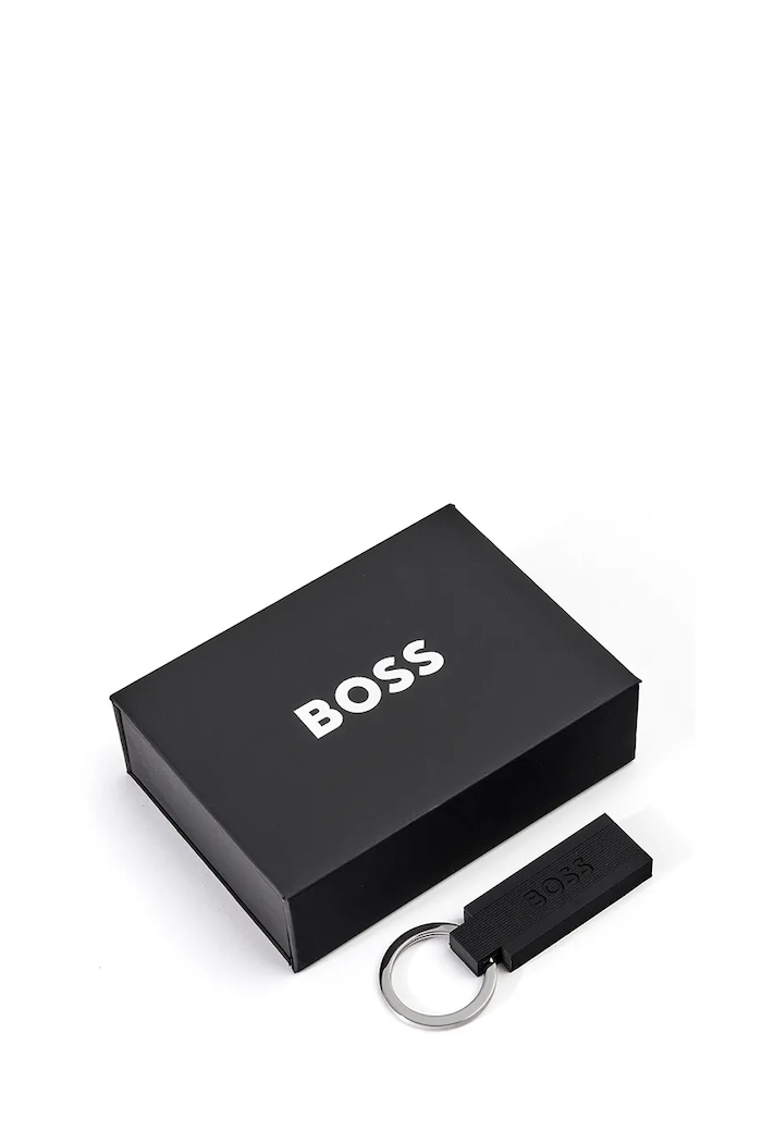 BOSS breloc Edge Iconic Black negru HAK421A