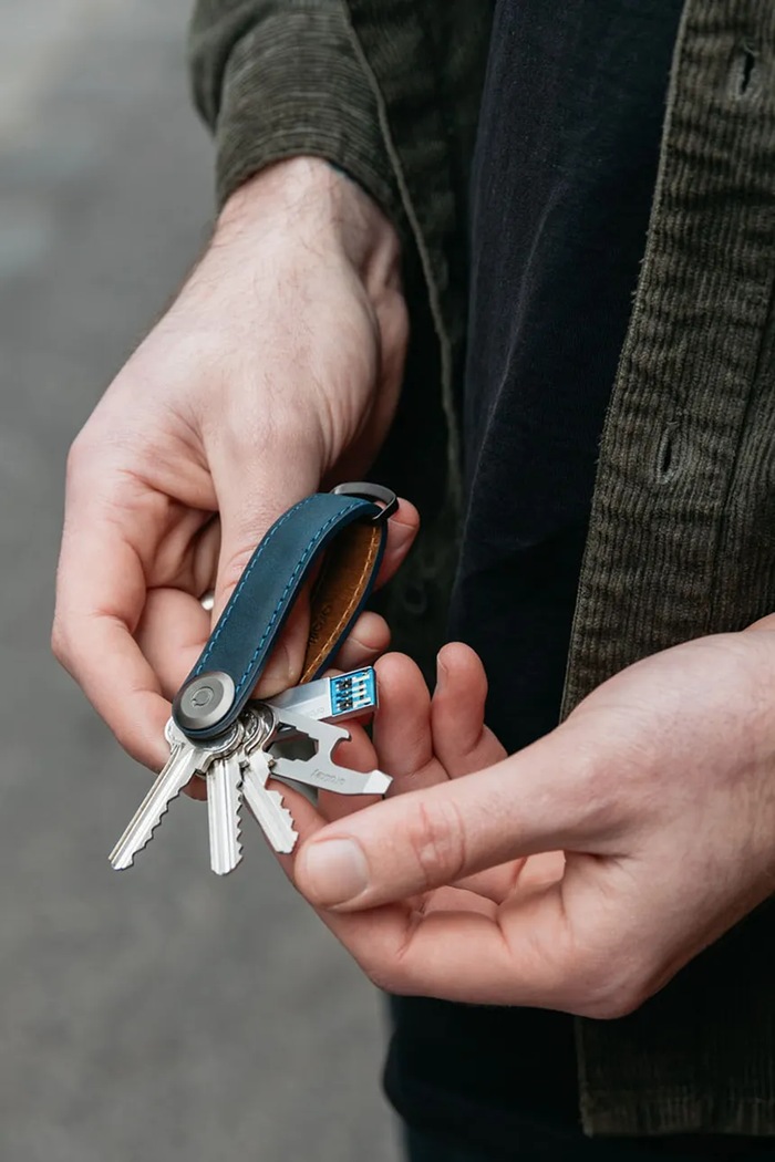Orbitkey etui na klucze skórzane CHLO.2.MBMBGM