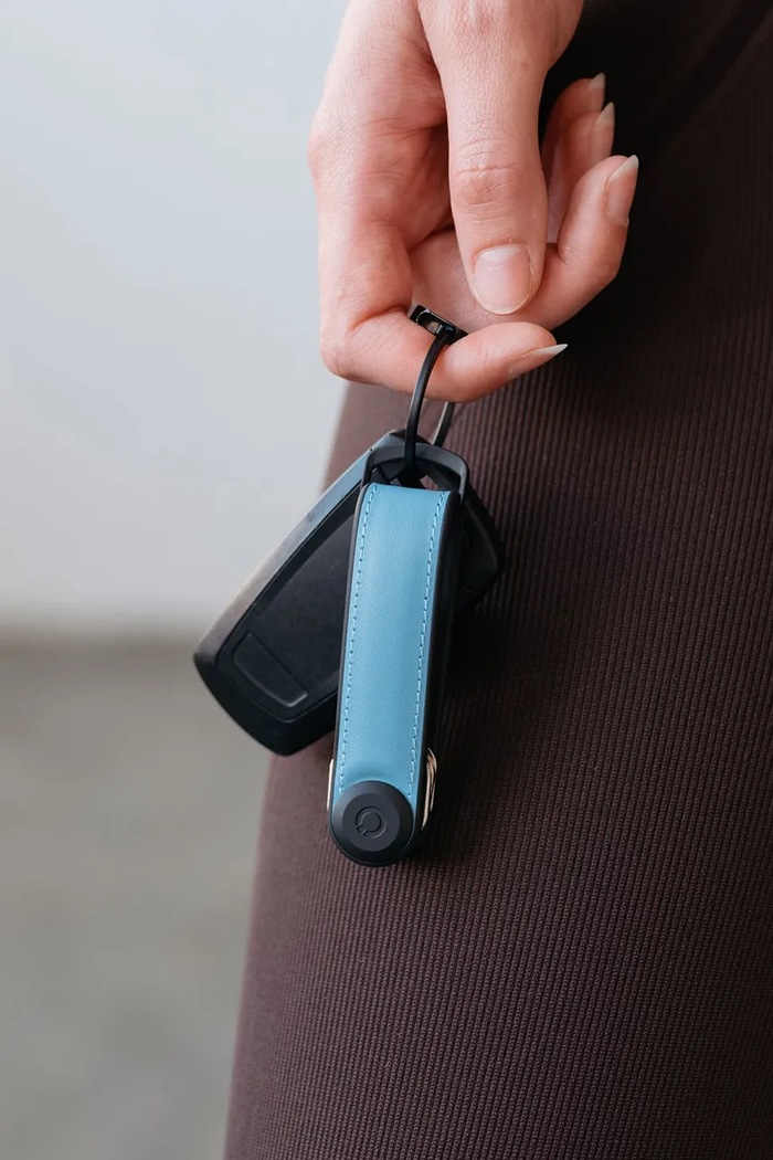 Ключодържател Orbitkey Hybrid Leather 8,5 cm KHL3.LBL.111
