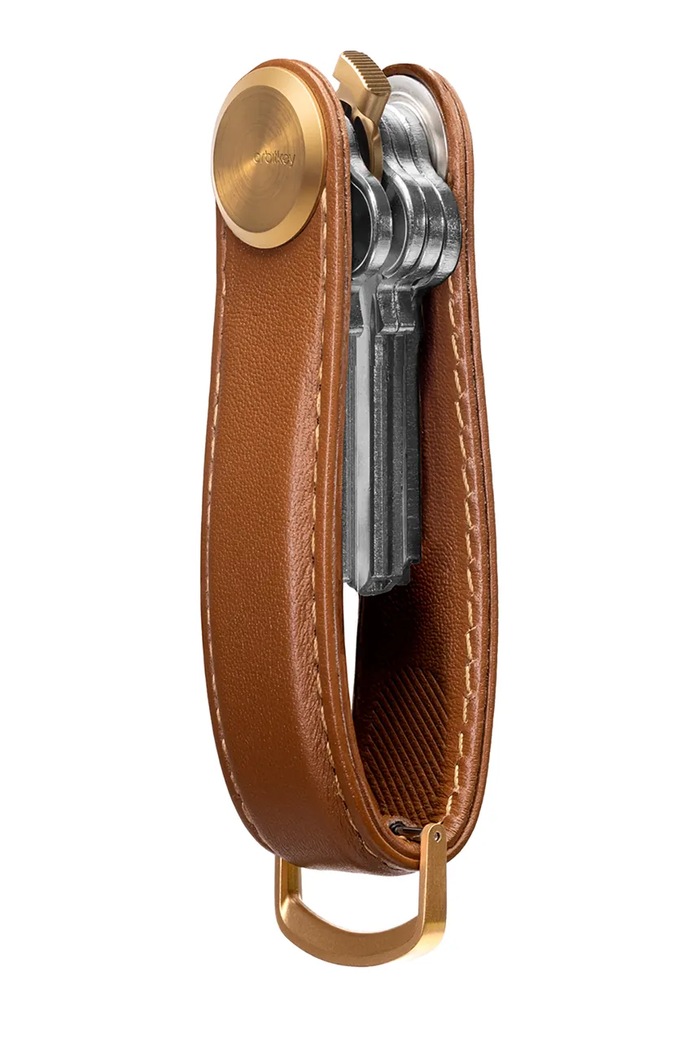 Kľúčenka Orbitkey Pro Leather 9,3 cm KPR1.CDR.101 hnedá AA00