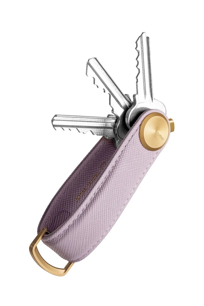 Kľúčenka Orbitkey Pro Leather 9,3 cm ružová KPR1.LIL.113