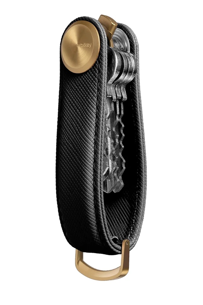 Etui za ključe Orbitkey Pro Leather 9,3 cm črna KPR1.LIQ.113