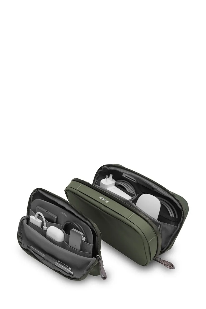 Potovalni organizator 2 v 1 Orbitkey Tech Pouch 23 x 14 x 8 cm zelena WTP1.OLV.109