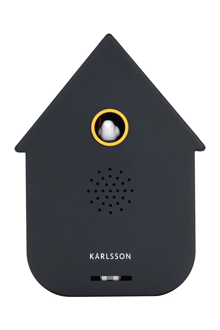 Karlsson difuzor cu sunete Modern Cuckoo 11,5 x 7,5 cm negru KA6095BK