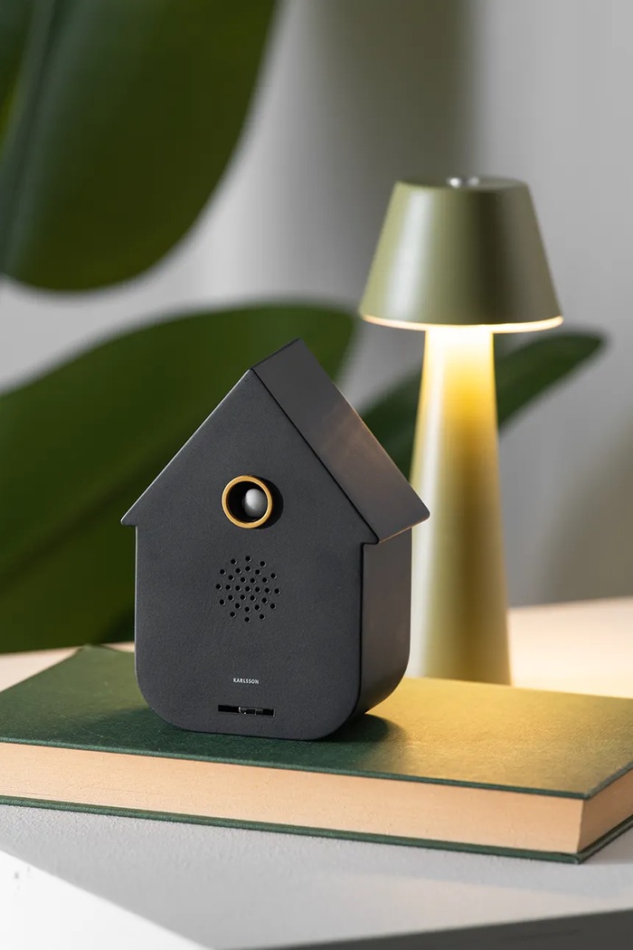 Karlsson difuzor cu sunete Modern Cuckoo 11,5 x 7,5 cm negru KA6095BK