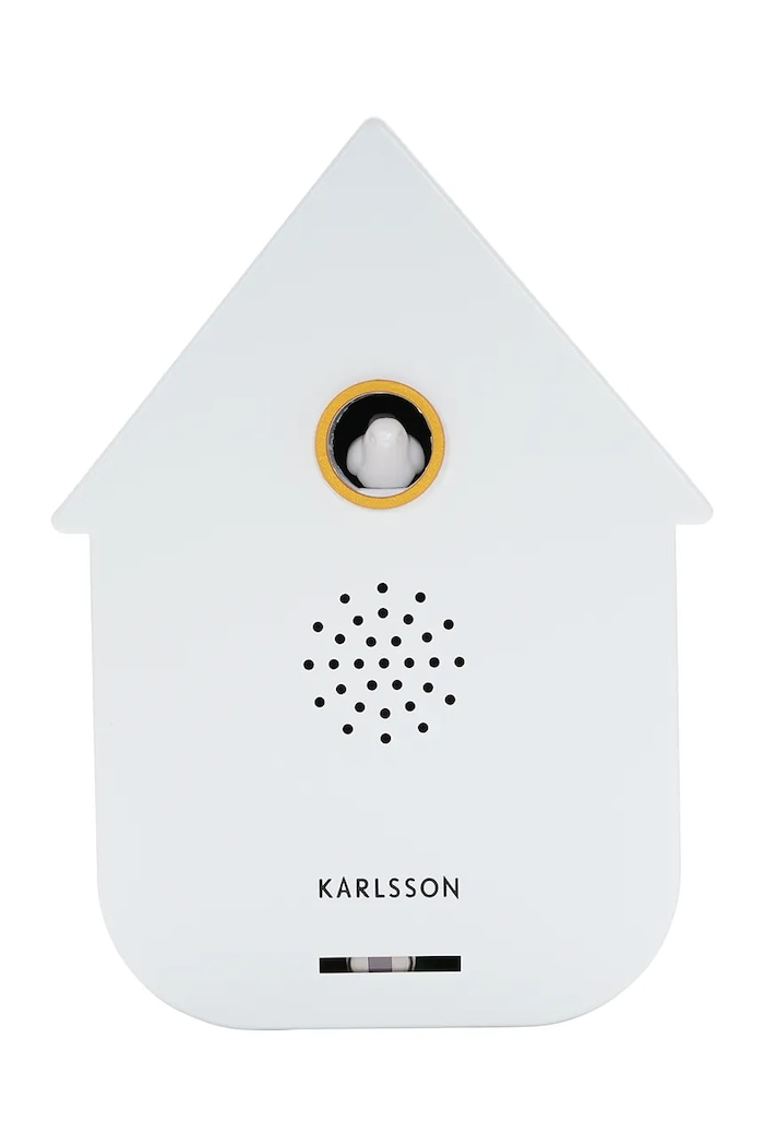 Karlsson difuzor cu sunete Modern Cuckoo 11,5 x 7,5 cm alb KA6095WH