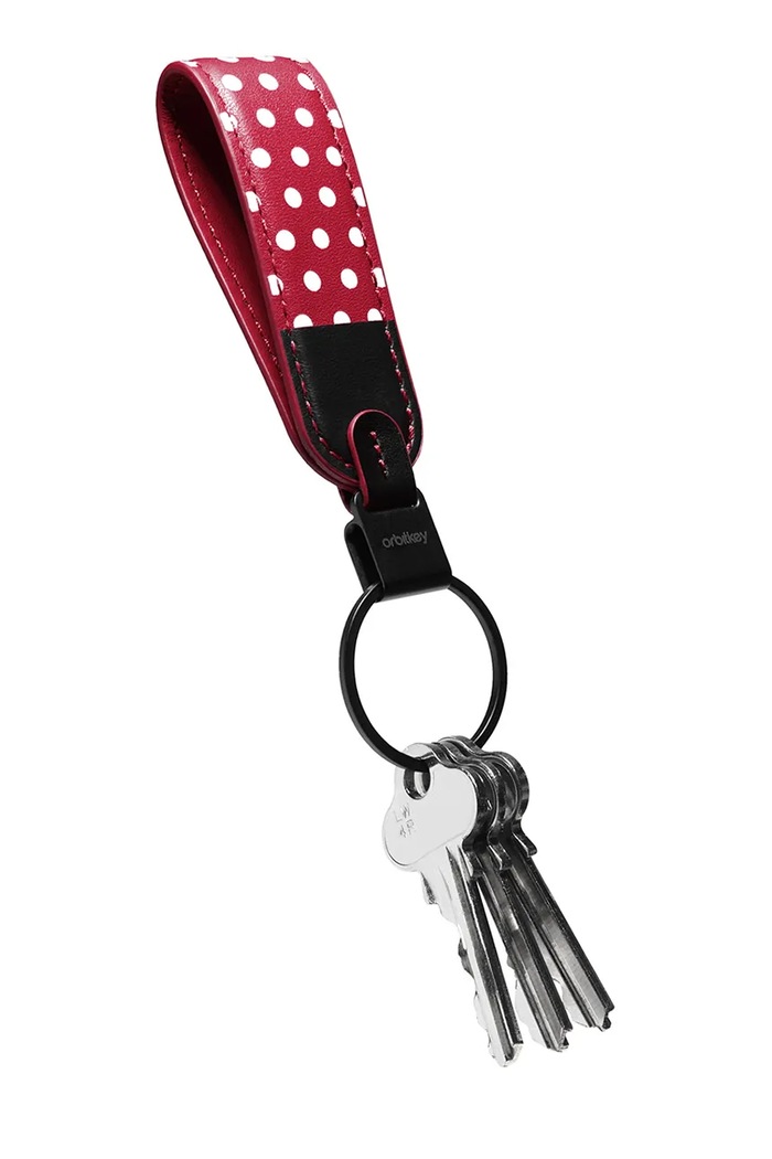 Orbitkey μπρελόκ από φυσικό δέρμα Minnie Mouse πολύχρωμο ELK1.MNM.509