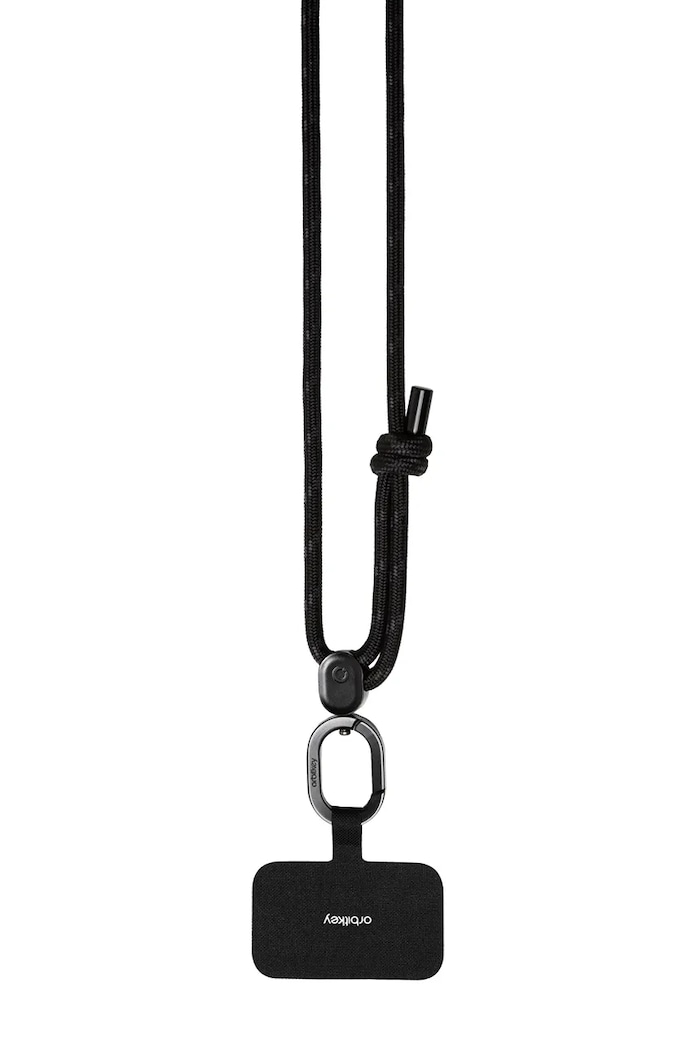 Orbitkey pasek do telefonu z materiału tekstylnego czarny EPS1.BLK.111