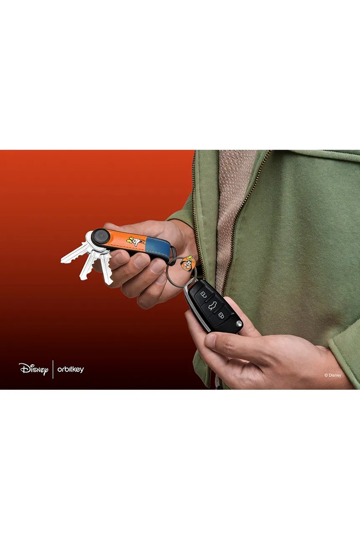 Kožený obal na klíče Orbitkey Hybrid x Disney™ 8,6 x 2,2 cm KHL3.GFY.509