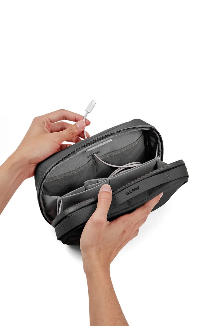 Lifestyle Orbitkey cestovní organizér z textilního materiálu WTP1.GRP.109 šedá