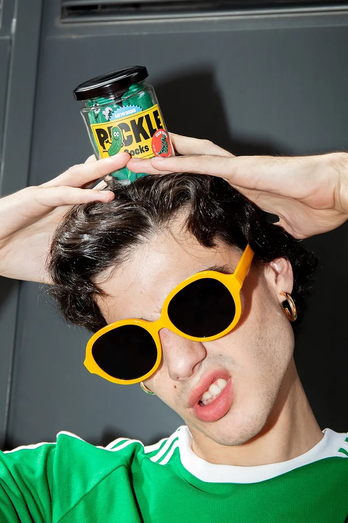 Bavlnené ponožky Eat My Socks EMSSAFFPIC