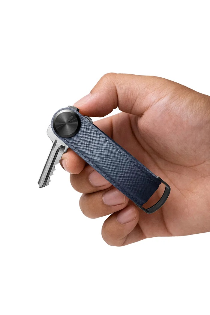 Orbitkey organizator za ključe iz naravnega usnja KPR1.OXN.113 modra