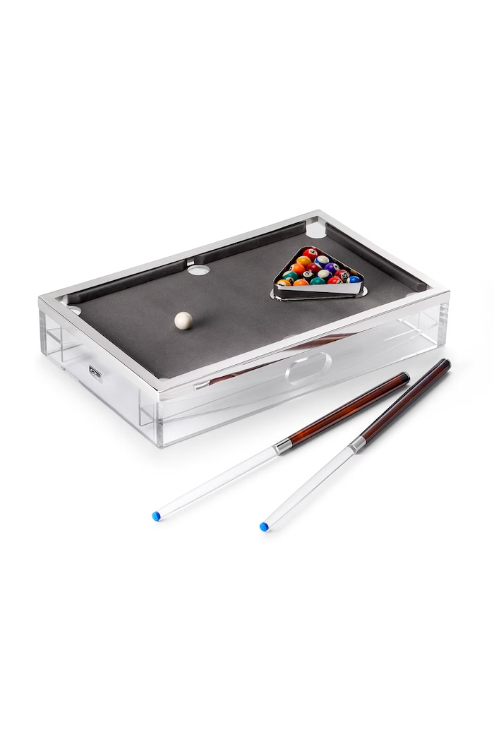 Philippi Mini bilard stołowy z tworzywa sztucznego Yap srebrny P228005