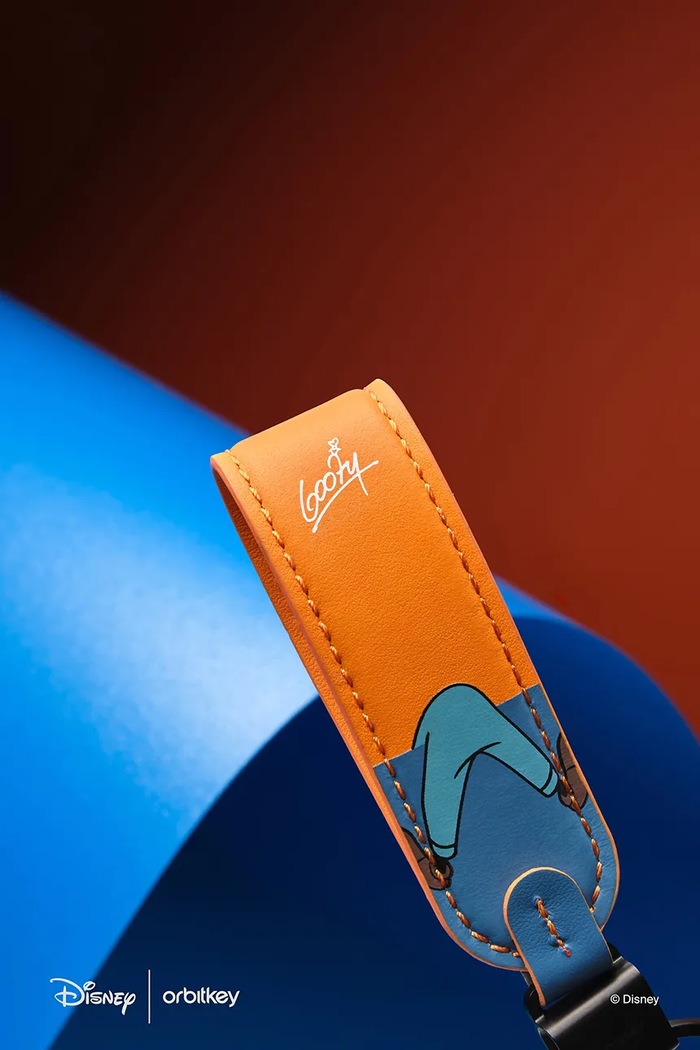 Orbitkey brelok ze skóry naturalnej 3,5 x 1,6 x 11,8 cm ELK1.GFY.509 multicolor
