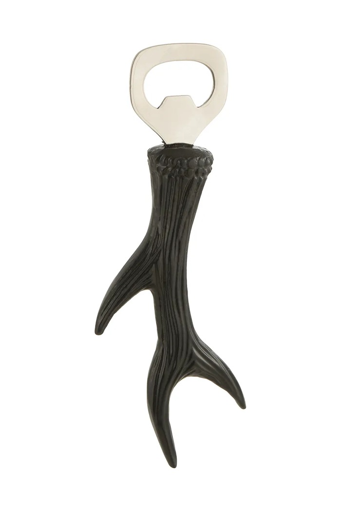 Odpirač za steklenice J-Line Antler črna 36199
