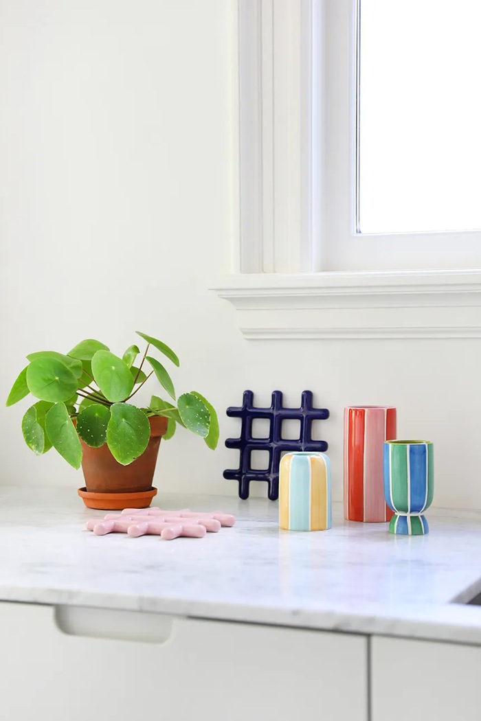 &k amsterdam állvány a meleg ételekhez grid pink rózsaszín 1475.02