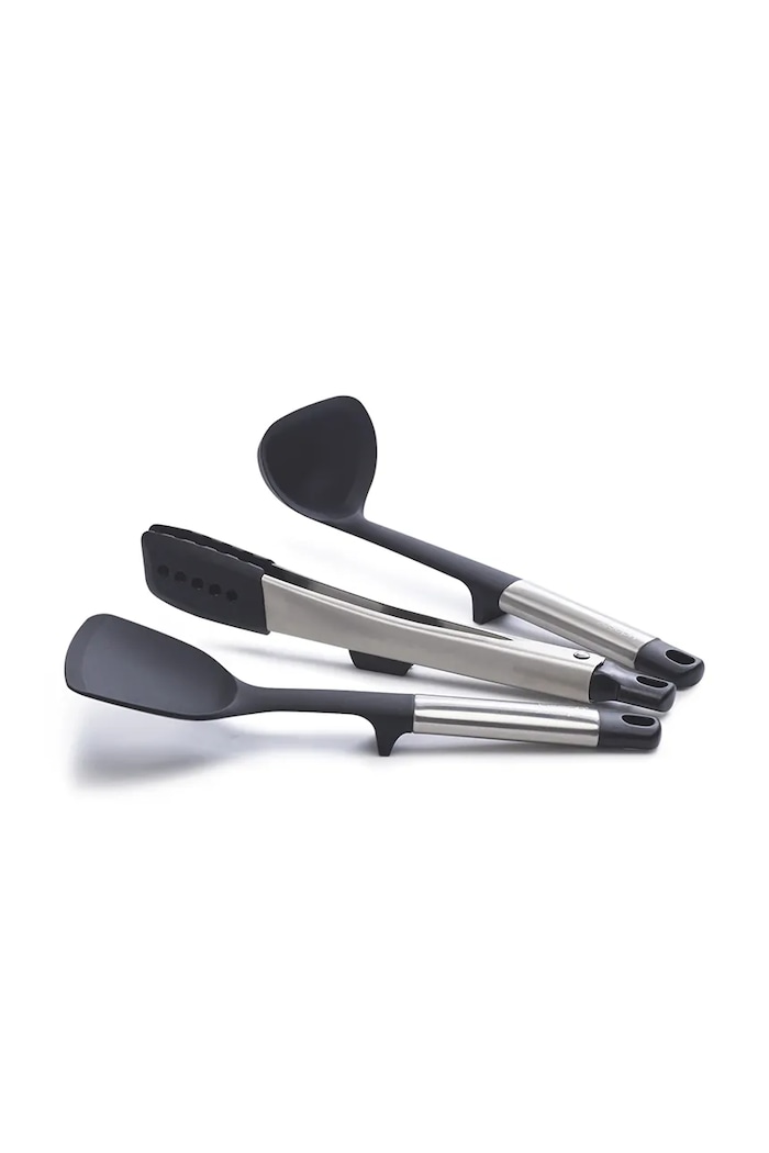 Sada kuchyňských doplňků se stojánkem Joseph Joseph Elevate Fusion Steel 4-pack 10569 černá AA00