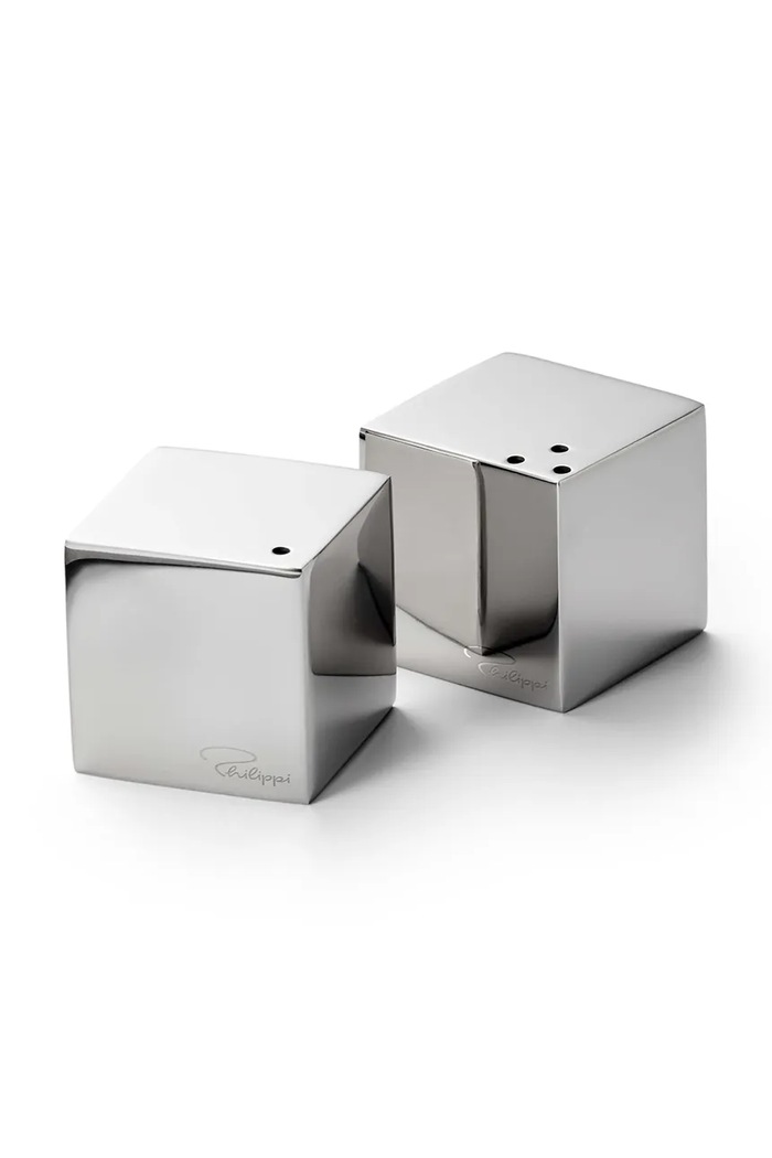 Philippi solniță și piperniță Cube 3 x 3 x 3 cm gri P181031