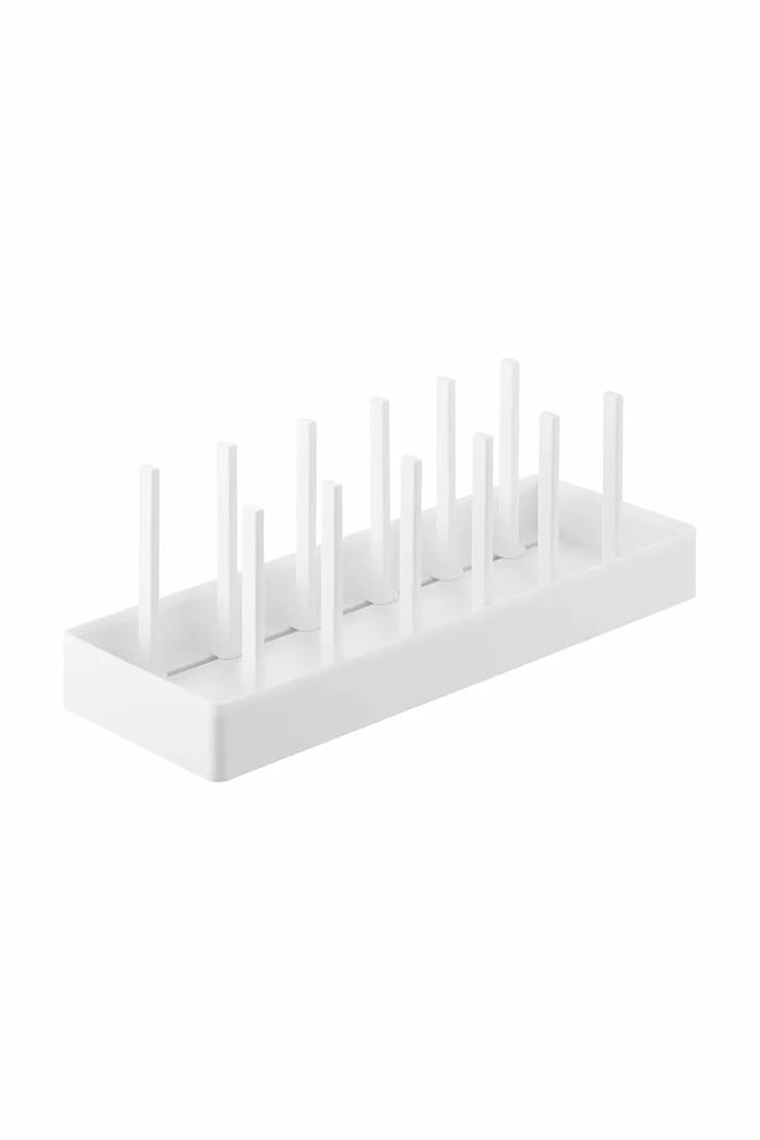 Plastový kuchynský organizér Yamazaki 40 x 14,1 x 14 cm biela 1361.