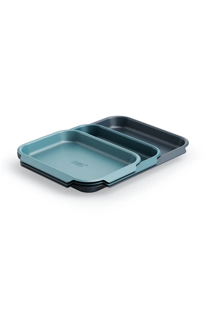 Joseph Joseph Zestaw blach do pieczenia ze stali Nest Bake niebieski 45064