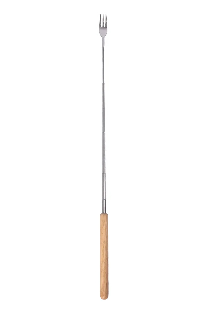 Sagaform widelec z drewna kauczukowego 27 x 1,5 x 1,5 cm 5018399 brązowy AA00