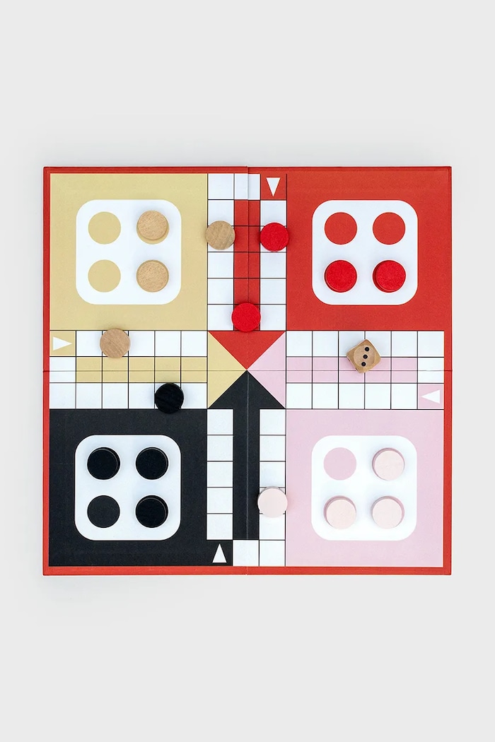 Igra ludo Luckies of London The Games Library: Ludo In A Book LK.TGLLUDO šarena