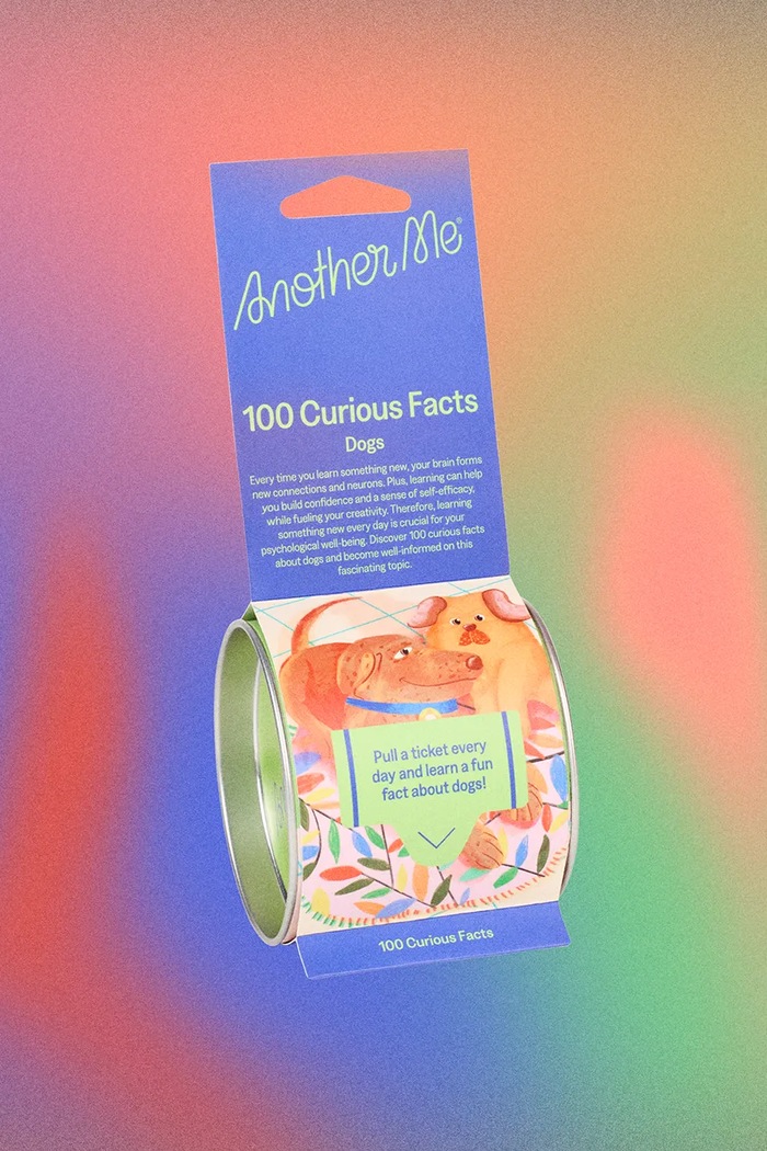 Another Me set de sticky notes 100 Curious Facts, Dogs, English multicolor AM100FBODOE