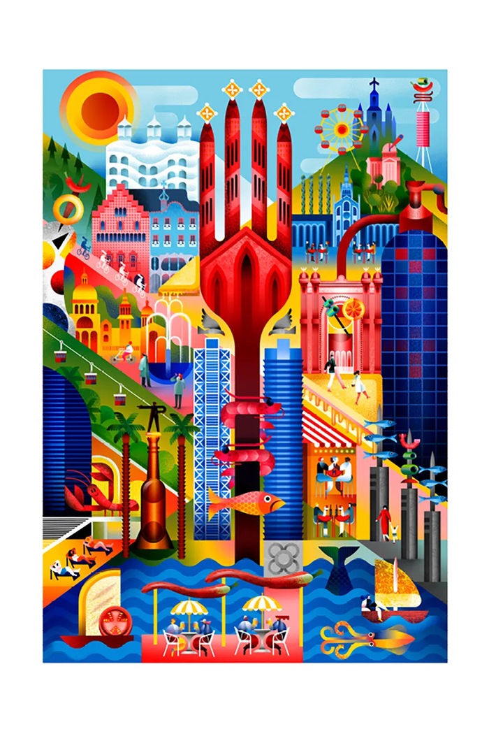 Пазлы Balvi Barcelona 1000 pcs мультиколор 28105