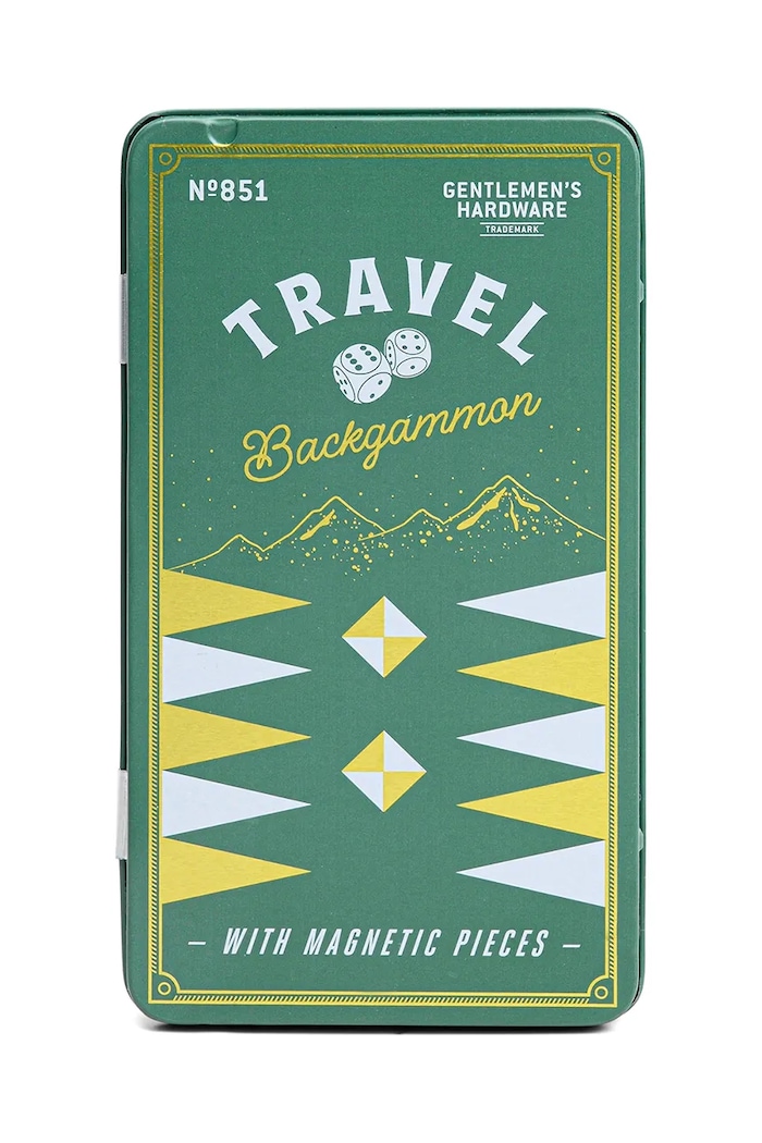 Gentlemen's Hardware Joc de societate Backgammon verde GEN851UK