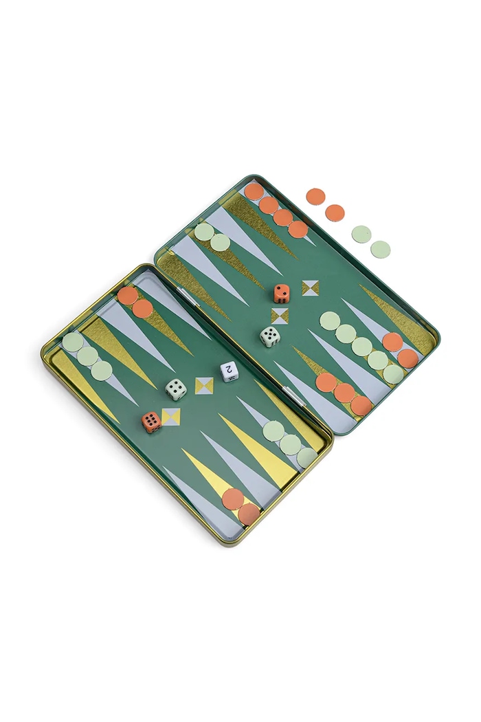 Gentlemen's Hardware Joc de societate Backgammon GEN851UK verde AA00