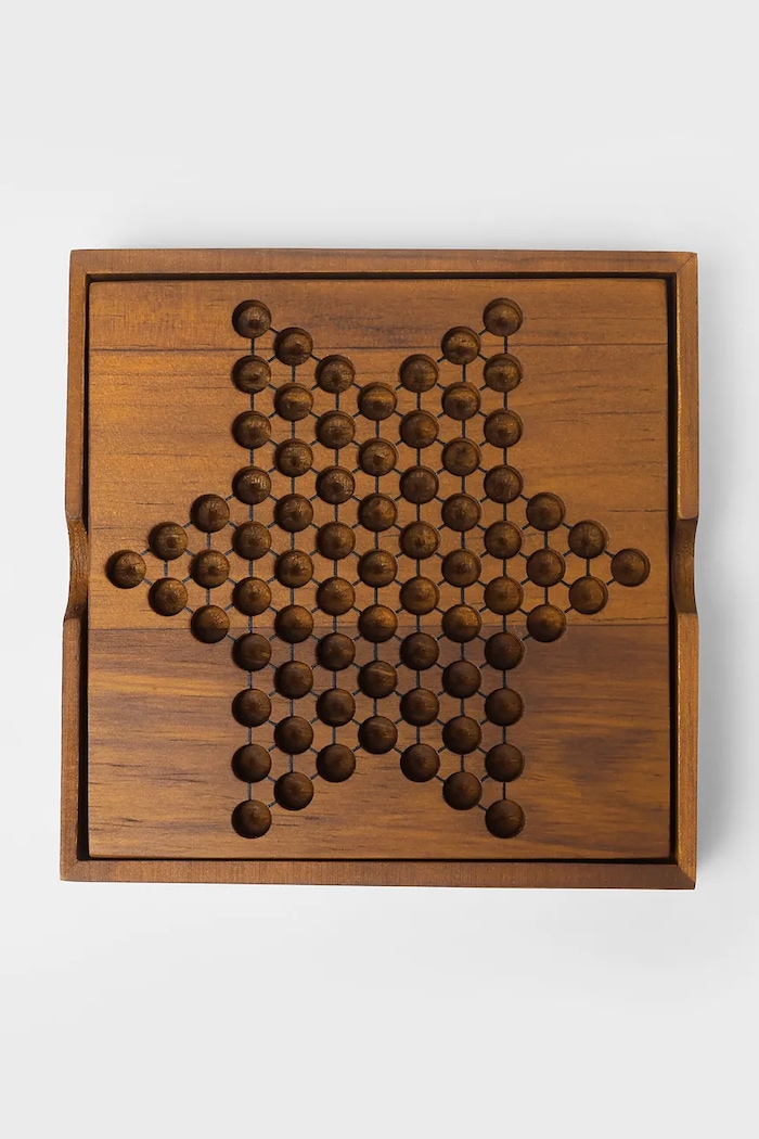 Spoločenská hra - človeče, nehnevaj sa! Luckies of London Chinese Checkers 14 x 26 cm LK.IAGCNC hnedá AA00