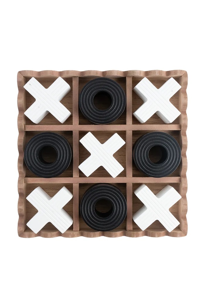 Present Time joc de masă - tic-tac-toe Tic Tac Toe 18,5 cm PT4356BK multicolor AA00