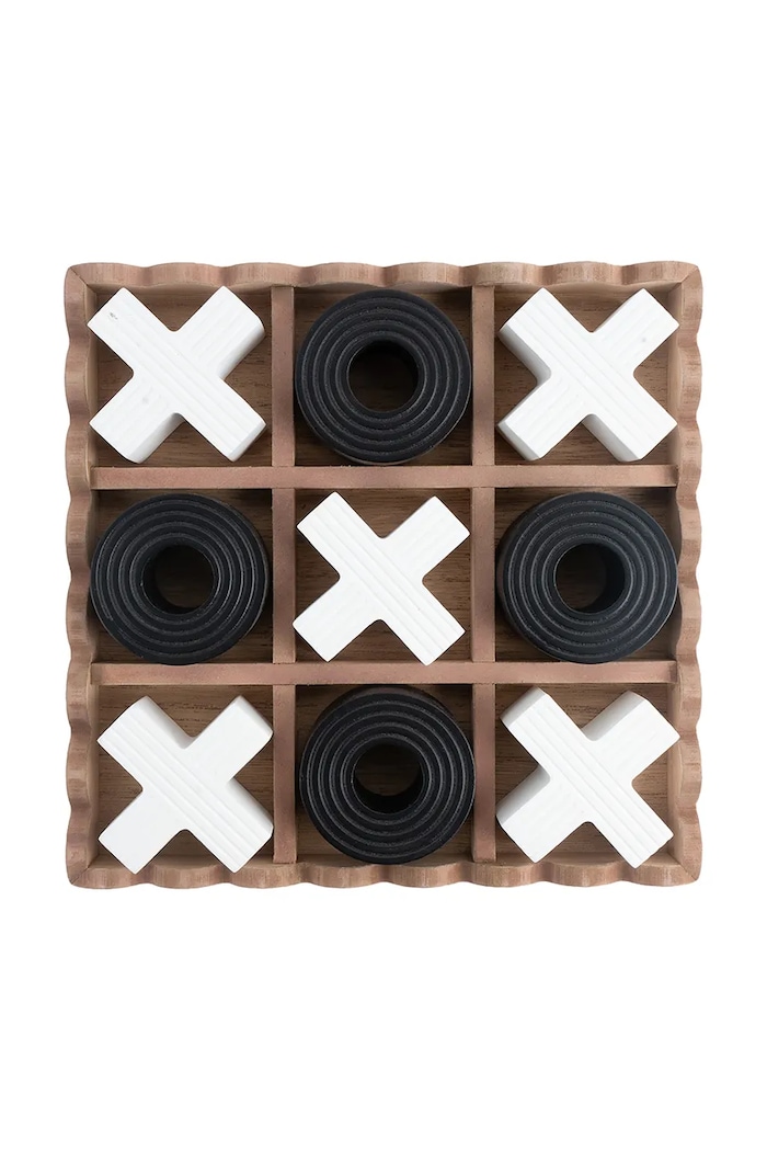 Present Time joc de masă - tic-tac-toe Tic Tac Toe 18,5 cm PT4356BK multicolor AA00