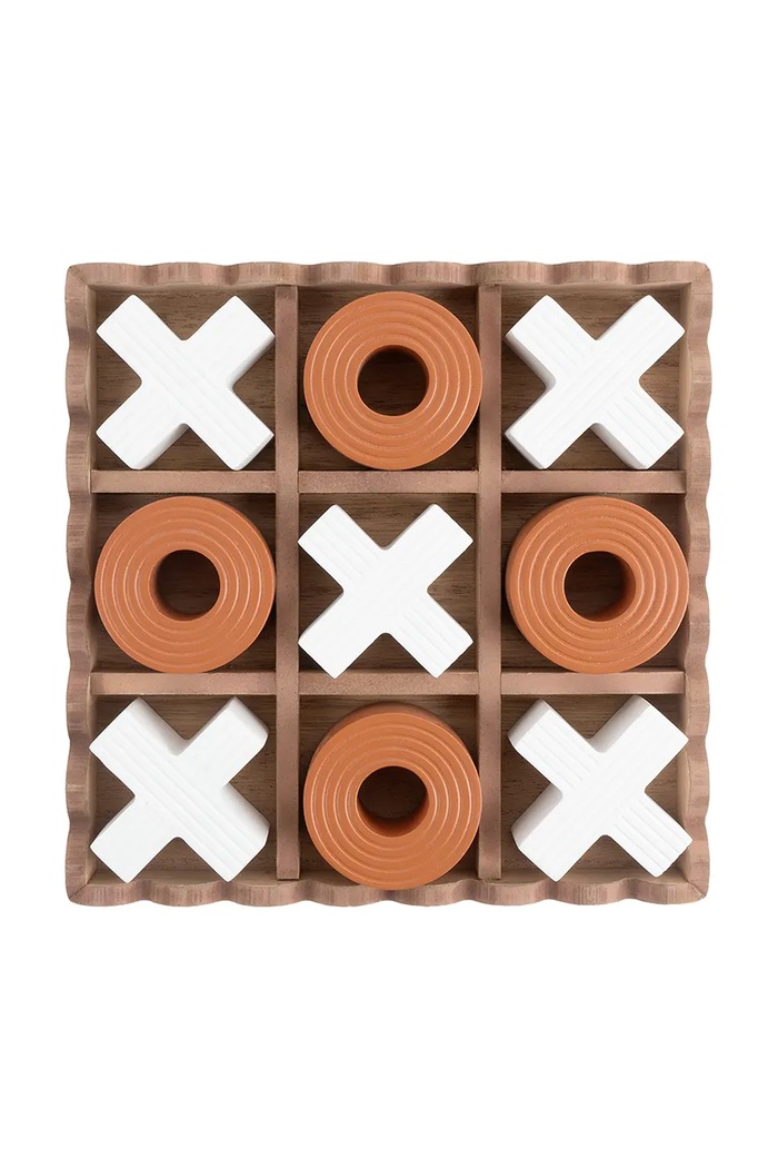 Društvena igra- križić kružić Present Time Tic Tac Toe 18,5 cm PT4356OR šarena AA00