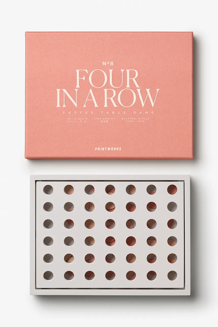 Lifestyle Printworks joc strategic Four In A Row 26 x 20 cm PW00687 portocaliu