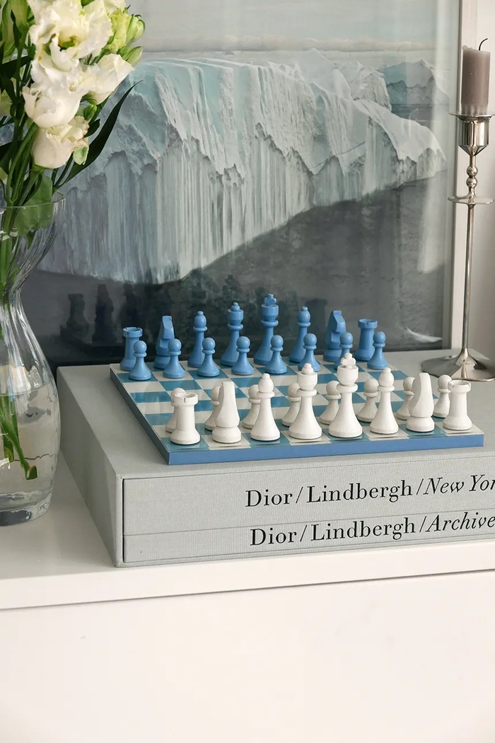 Σκάκι Printworks Classic Chess 24 x 24 cm Printworks PW00755 μπλε