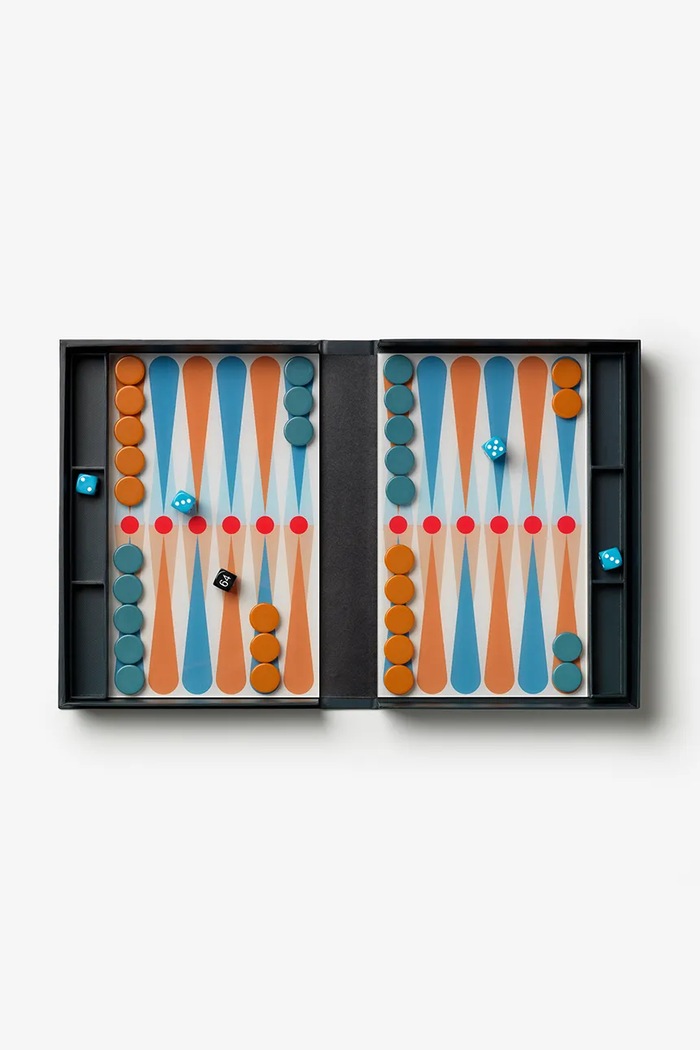 Decor Stolná hra Printworks Art of Backgammon 30,5 x 22 cm PW00757 červená