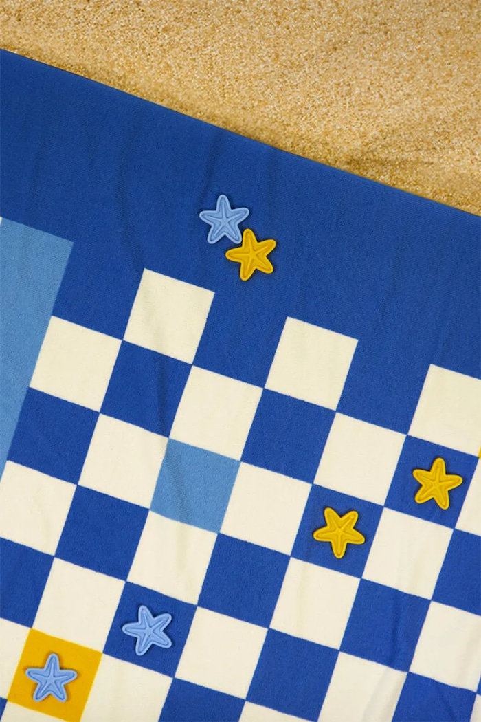 Balvi ręcznik plażowy z grą w warcaby 90 x 180 x 0,2 cm 28272